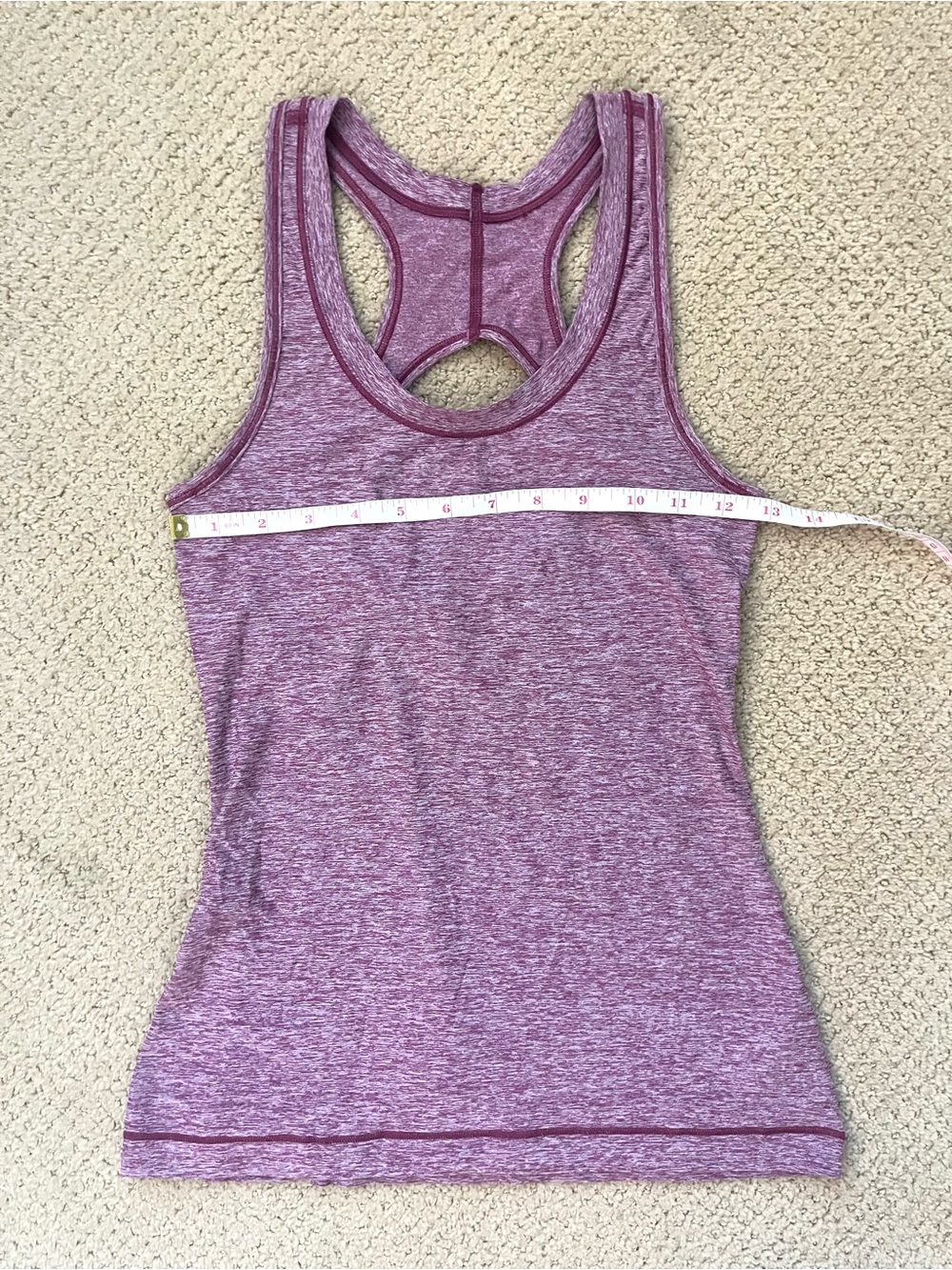 Athleta Nitro Heathered Rose Racerback Tank Women’s size XXS - Picture 9 of 10